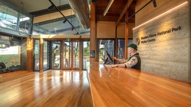 Inside the new Flinders Chase National Park Visitor Centre on Kangaroo Island. Picture: Quentin Chester Photography