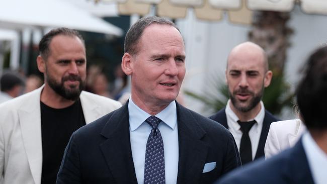 BHP chairman Ken Mackenzie at the Birdcage at the Melbourne Cup last year. Picture: Luis Enrique Ascui