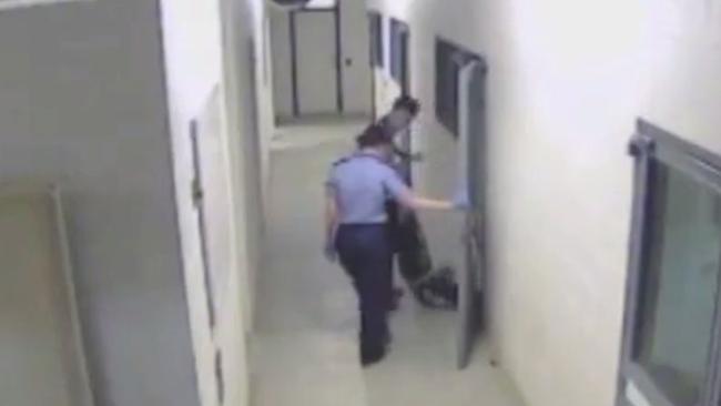 CCTV footage of Ms Dhu's final moments in South Hedland police station before she died.