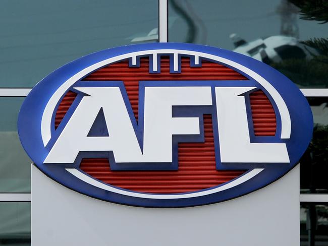 Signage at AFL House in the Docklands precinct of Melbourne, Victoria, on Thursday, September 21, 2017. (AAP Image/Mal Fairclough) NO ARCHIVING, EDITORIAL USE ONLY