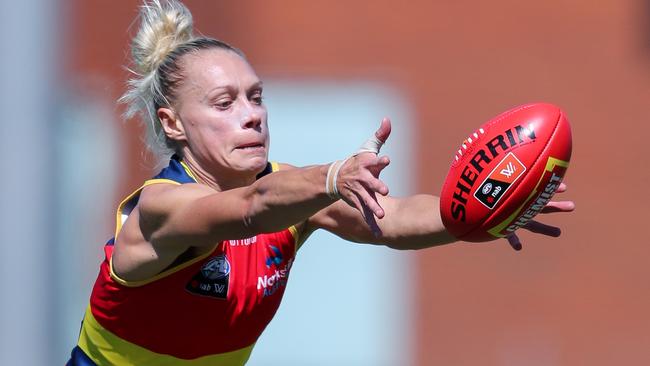 Erin Phillips is relieved the Crows can take part in a practice match against the Giants. Picture: AFL Photos via Getty Images