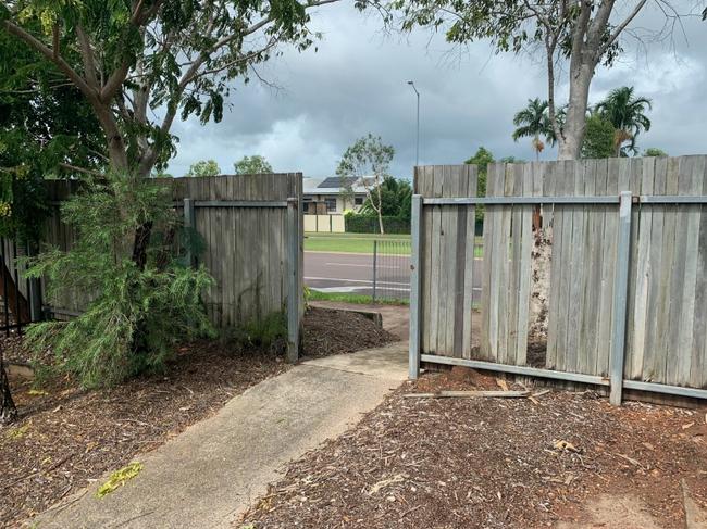 Residents of a Gunn neighbourhood want a locked gate to be installed on a walkway between Peckham Ct and Chung Wah Tce. Picture: Supplied