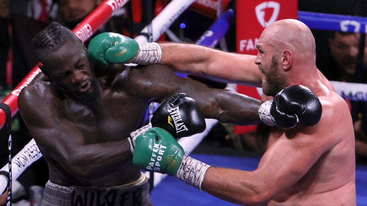 Wilder went down in the 11th round. Photo: Ethan Miller/Getty Images/AFP