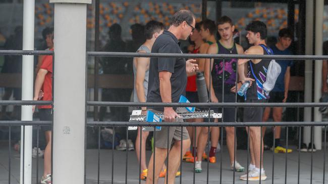 Action from the Queensland Athletics track and field championships at QSAC on Saturday March 15, 2025. Picture: Stephen Archer.