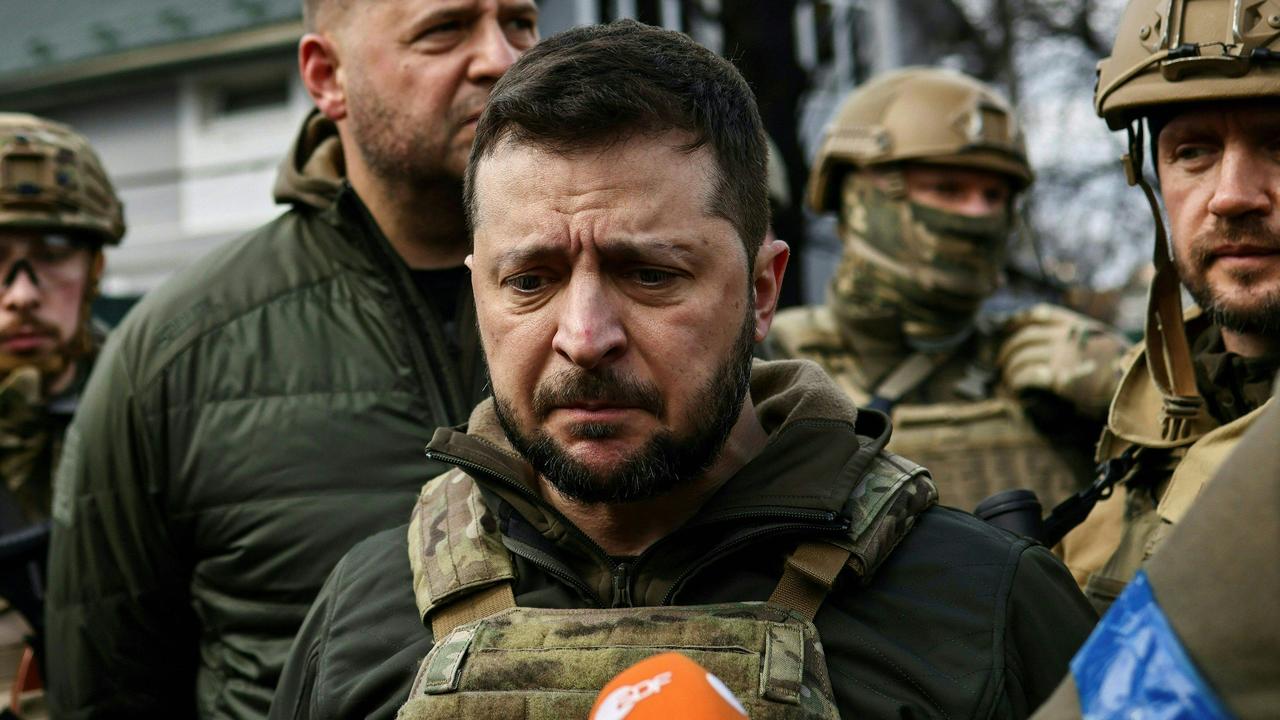 The strikes killed two people and injured several others -- including children -- in the southern city of Kryvyi Rig, President Volodymyr Zelensky’s hometown. Picture: Ronaldo Schemidt / AFP
