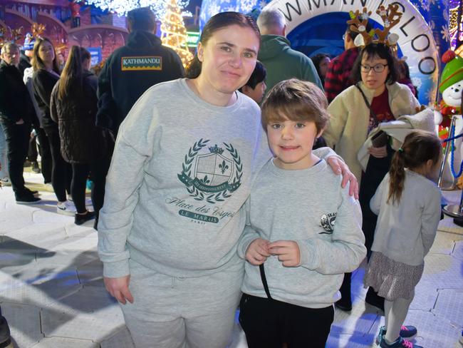 Amy and Kaleb at the Frosted: A Winter Spectacular experience - Narre Warren, 2024. Picture: Jack Colantuono