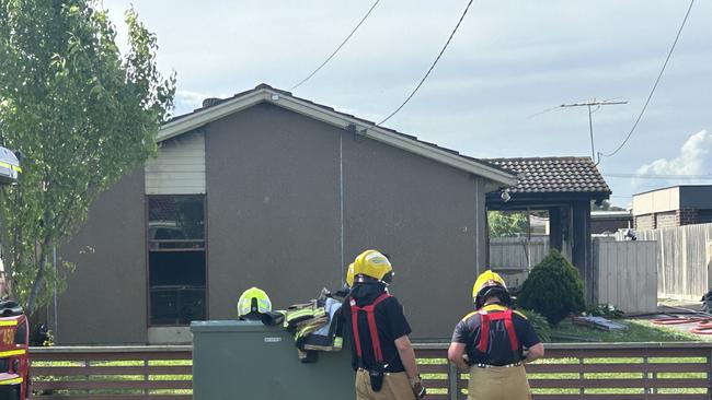 A number of fire crews responded to reports of a structure fire in Whittington on Tuesday afternoon. Picture: Brad Fleet