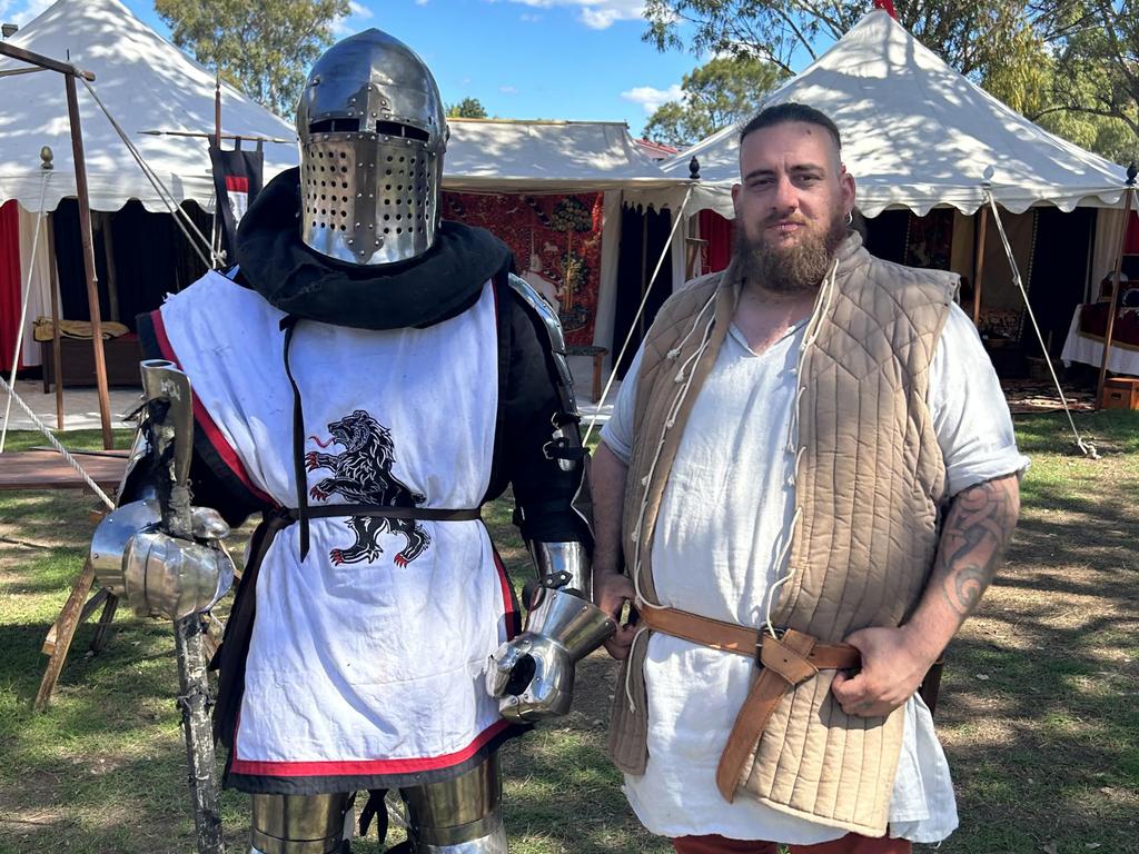 Derek Mcauley and Chris Adkins at the medieval fair