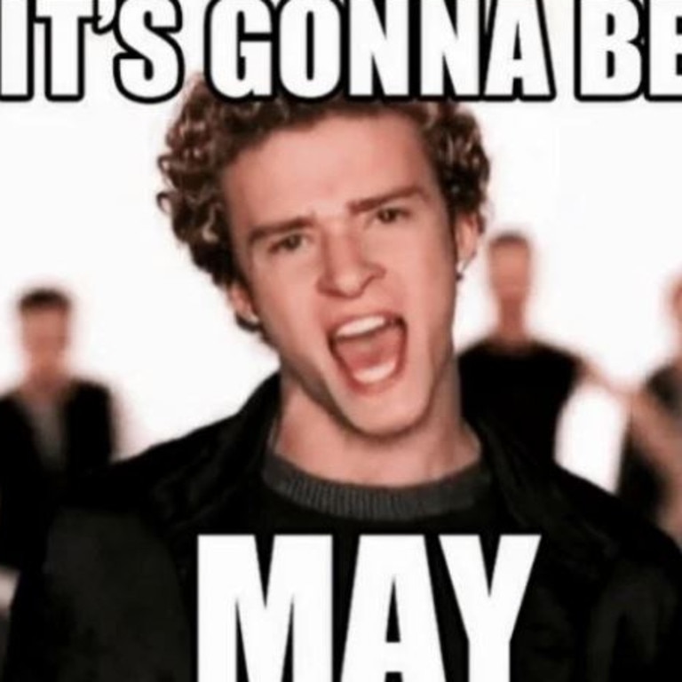 The famous meme featuring Justin Timberlake has been replaced. Picture: Twitter