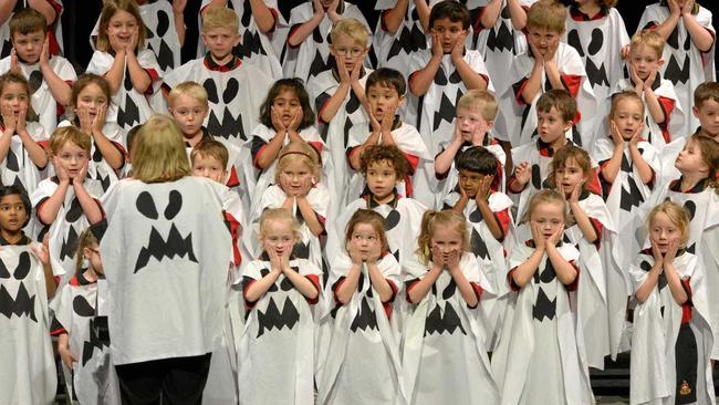 Rockhampton Grammar School in Section 211 - Primary School Freestyle Novelty Choir Prep-3 (Graff Family perpetual trophy). Picture: Jann Houley