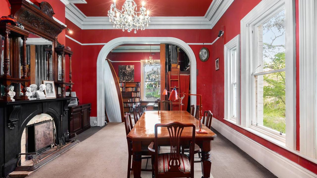 The formal dining room.