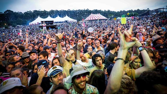 Lorne Falls Festival crowd. Picture: Nicole Cleary