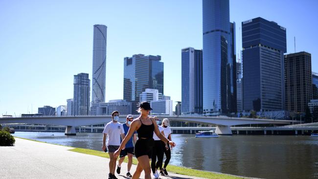 As the rebound has gathered pace, home prices in Brisbane are now up 1.99 per cent this year and down only 1.50% from their peak in April 2022. Picture: NCA NewsWire / Dan Peled