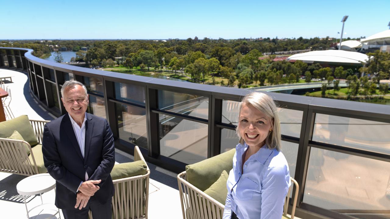 View of the river and Adelaide Oval from the Casino balcony. Photo: Brenton Edwards