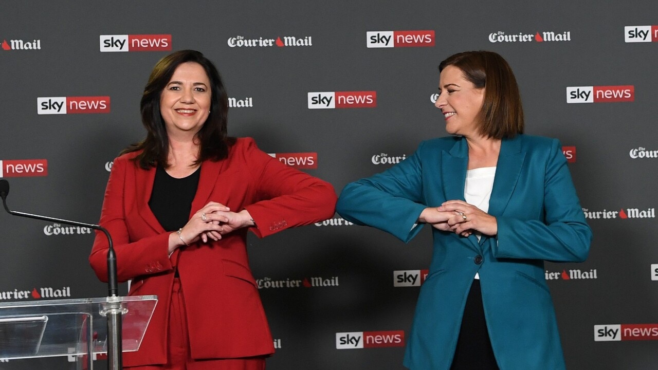 Palaszczuk and Frecklington pitch their plans to Queenslanders ahead of Saturday's election