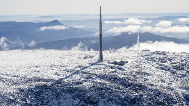 Summit of kunanyi/Mt Wellington in Hobart, Tasmania. Photo: Luke Tscharke