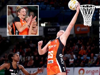 Captain’s acrobatic feat as Giants defeat Magpies to stay alive in Super Netball finals