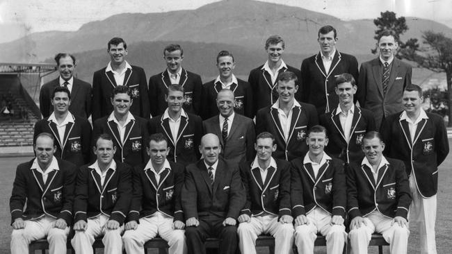 The 1964 Australian Test cricket team, with Redpath in the middle row, second from the right. (Photo by unidentified staff photographer)