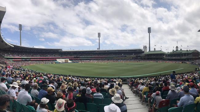 The view from the SCG's Bradman Stand