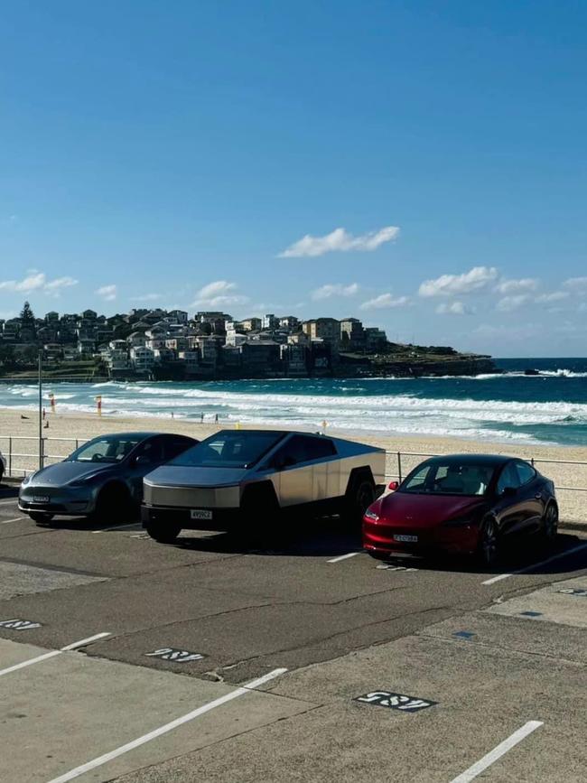 Telsa Cybertruck in Sydney in April.