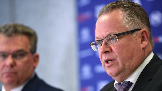 FFA Head of Leagues Greg O'Rourke is racing the clock to resume the A-League season. Picture: AAP