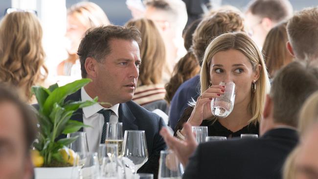 Yarbrough’s decision to stick to water at an event in Melbourne earlier this year sparked baby talk. Picture: Splash News