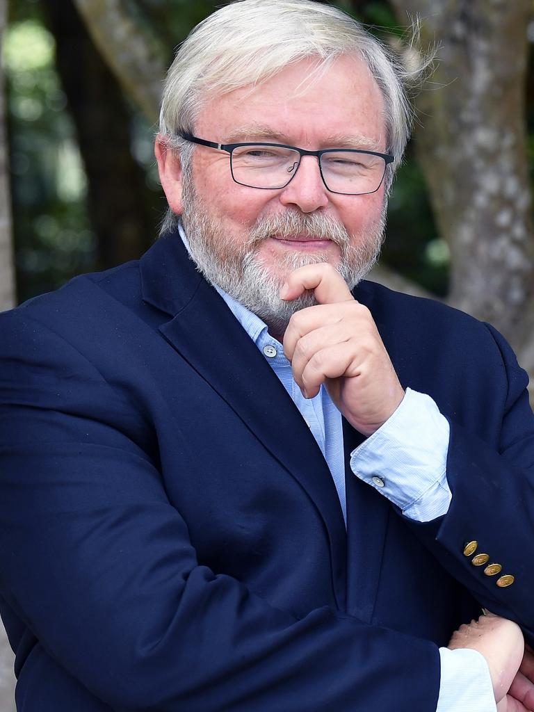 Former Treasurer said attack ad character also looked like Kevin Rudd. Picture: Patrick Woods.