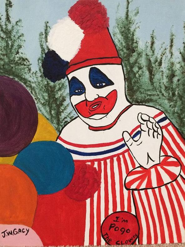 ‘Pogo the clown’ painting by convicted serial killer John Wayne Gacy.