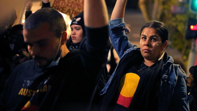 Following the death of George Floyd, Black Lives Matter protests have taken place around the world, including in Australia. Picture: AAP/Steven Saphore