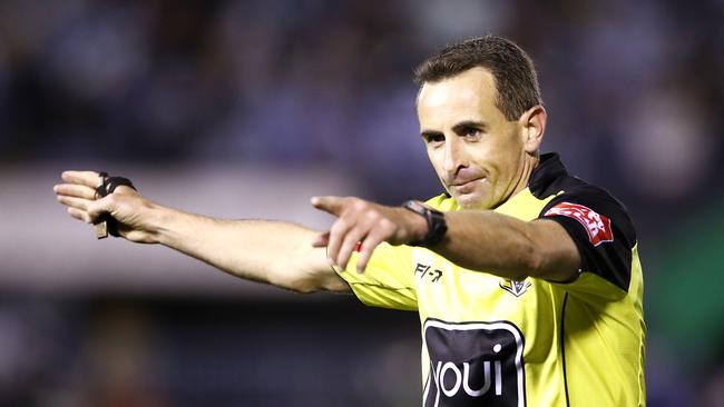 Referee Gerard Sutton could face the axe with Tuesday’s appointments. (Photo by Mark Kolbe/Getty Images)