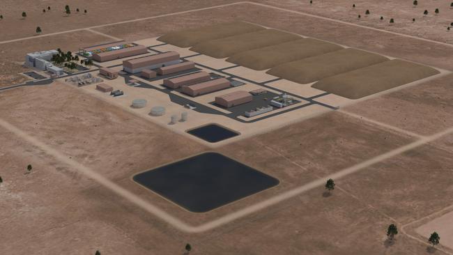 An artist impression of the proposed National Radioactive Waste Management Facility.