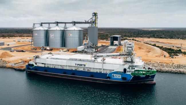 The Lucky Bay port on the Eyre Peninsula. Picture: Supplied by ICAM