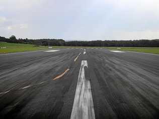 The runway at Ballina Byron Gateway Airport. Picture: Marc Stapelberg