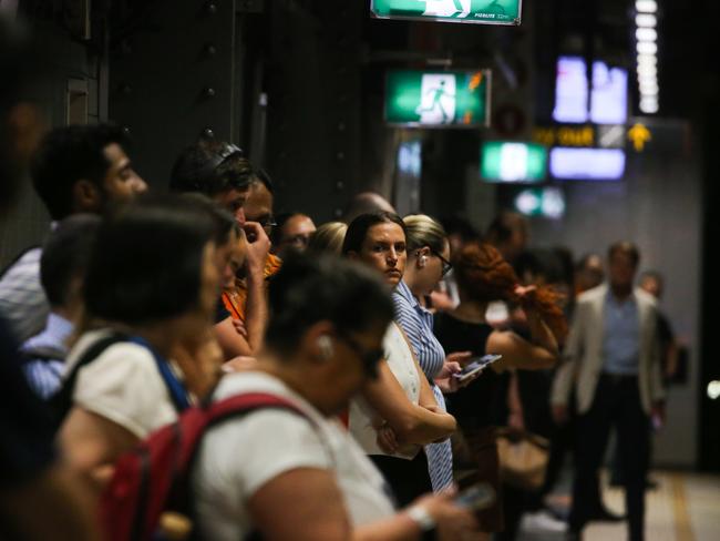 SYDNEY, AUSTRALIA : Newswire Photos - JANUARY 15 2025; A general view of Town Hall  Station as Industrial action resumes on Sydney's train network today.  Picture: Newswire/ Gaye Gerard