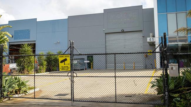 International Motor Cars at 41 Enterprise Way, Sunshine West, was allegedly intended to be the destination for a $1.6 billion drug import plot. Picture: Mark Stewart