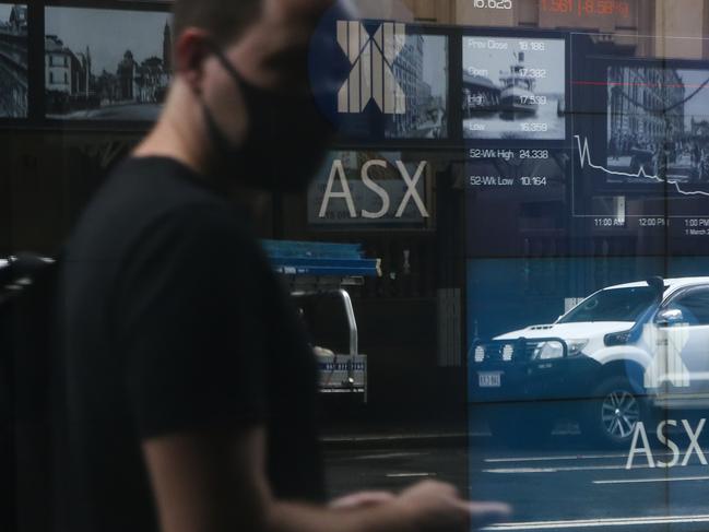 SYDNEY, AUSTRALIA - MARCH 01 2022 - Newswire Photos:  A view of the ASX in the Sydney CBD as the impact of Russia's invasion of Ukraine is felt across the world economy. Picture: NCA Newswire/ Gaye Gerard