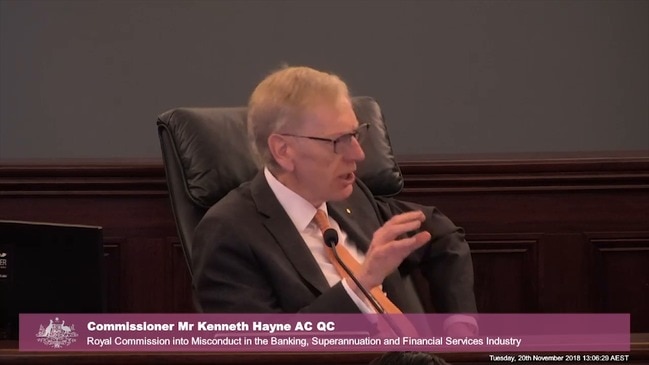 Hayne asks Comyn should there be external supervision of banks