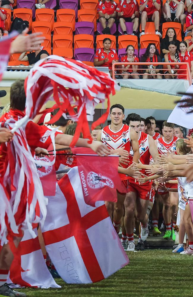 Waratah vs Southern Districts in the 2022-23 NTFL grand final. Picture PEMA TAMANG Pakhrin