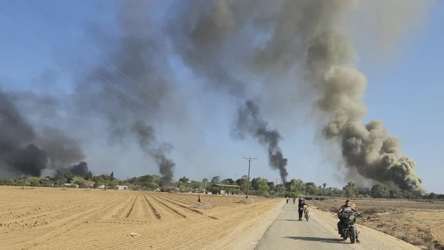 One of the scenes after Hamas attacked southern Israel on October 7, 2023. Picture: AP