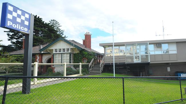 A man has been arrested after trying to break into Sorrento Police Station. Picture: Derrick den Hollander