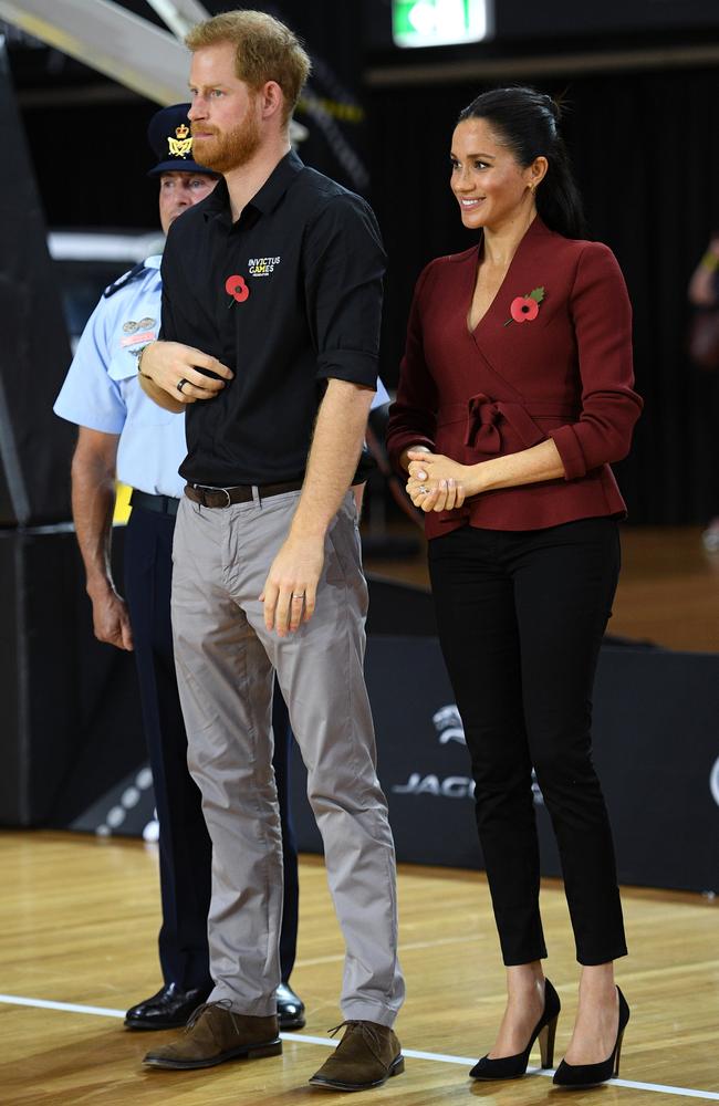 Of course, some duties were more of a chore than others, and there were a handful that Harry held particularly close to his heart, like spearheading the Invictus Games. Picture: AAP Image/Dan Himbrechts