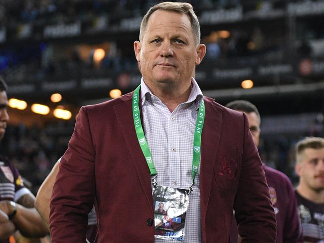 Maroons coach Kevin Walters looks on following their loss in Game 3 of the 2019 State of Origin series between the New South Wales Blues and the Queensland Maroons at ANZ Stadium in Sydney, Wednesday, July 10, 2019. (AAP Image/Dan Himbrechts) NO ARCHIVING, EDITORIAL USE ONLY