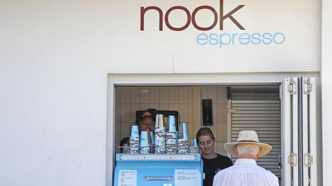 A customer being served at the popular coffee shop. Picture: Tertius Pickard