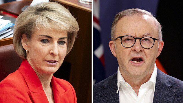 Michaelia Cash (left) has slammed Anthony Albanese for supping expensive wines in WA while ordinary Aussies are battling a cost-of-living crisis.