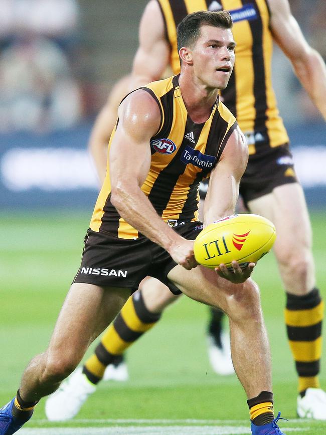 Jaeger O’Meara had the ball on a string against Richmond. Picture: Getty Images. 