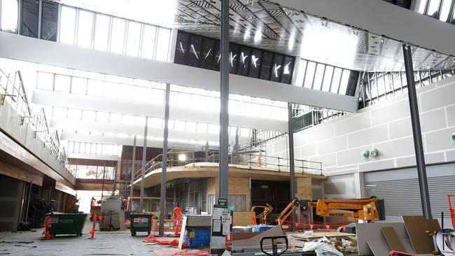 The foyer of the centre is full of natural light.