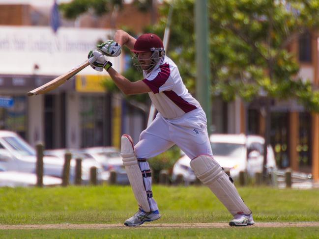 Andrew Ellis pictured batting for Urunga in the game against Plantation Diggers at Brelsford Park, Coffs Harbour in 2015. Ellis made the move to the Clarence River Cricket Association when he signed for Coutts Crossing midway through the 2019/20 season. Ellis joined Tucabia Copmanhurst in 2020/21 when Coutts Crossing withdrew from the GDSC Premier League grade. Photo Gemima Harvey/Coffs Coast Advocate