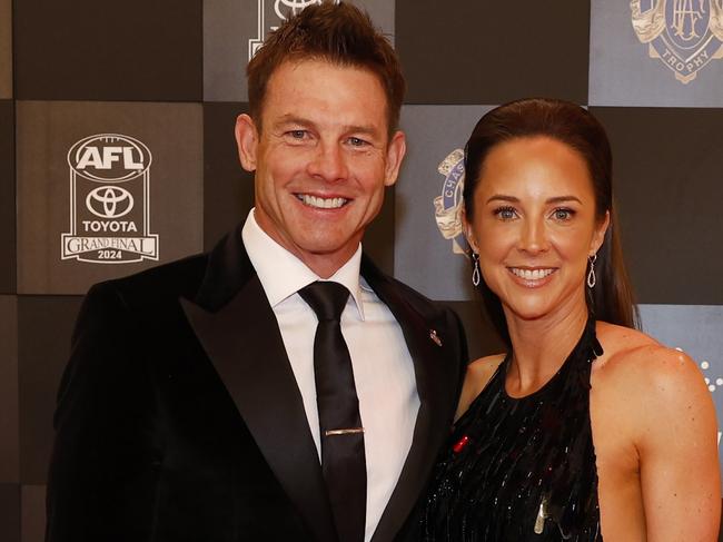 MELBOURNE, AUSTRALIA. NewsWire Photos. September 23 , 2024 The 2024 AFL Brownlow medal at the Palladium room in Crown Casino, Melbourne.   Red Carpet arrivals.  Ben Cousins and his sister Melanie.    Picture: NewsWire/ Michael Klein