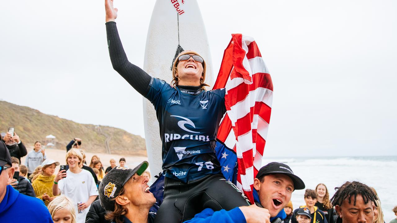 Rip Curl Pro; Caitlin Simmers, Cole Houshmand secure first title at