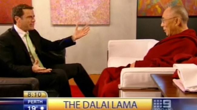 The Dalai Lama with Karl Stefanovic